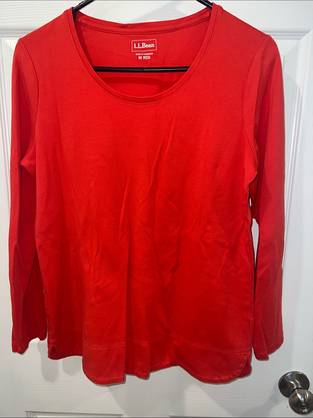 L.L. Bean Dark Orange Blouse M